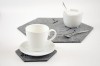Komplet podkładek na stół filcowe (sześcienne) - Coffee (4 zestawy)