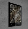 Mapa Warszawy - czarno złoty plakat miasta - personalizowana mapa miasta z Twoim miastem