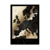 Europa - Czarno złota mapa dowolnego miejsca  - Personalizowana plakat mapa