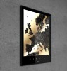 Europa - Czarno złota mapa dowolnego miejsca  - Personalizowana plakat mapa