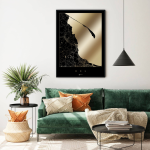 Półwysep Helski - Czarno złota mapa