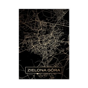 Złota mapa miasta - Zielona Góra
