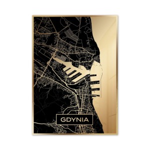 Złota mapa miasta - Gdynia