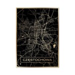 Złota mapa miasta - Częstochowa
