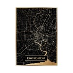 Złota mapa miasta - Bangkok