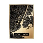 Złota mapa miasta - Nowy Jork