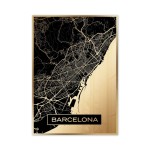 Złota mapa miasta - Barcelona