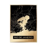 Złota mapa miasta - Rio de Janeiro