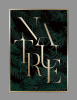 Złoty plakat - Złoty napis NATURE