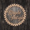 Imiona Pary Młodej w wianku - Sklejka