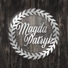 Imiona Pary Młodej w wianku - Srebrne lustro