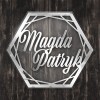 Imiona Pary Młodej w heksagonie - Srebrne lustro