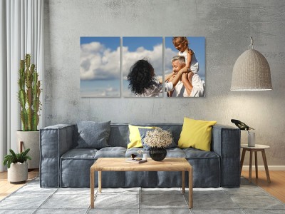 Obraz na płótnie Canvas trzyczęściowy "tryptyk" z Twoim zdjęciem - obrazy trzyczęściowe