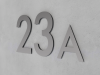 Cyfra/Numer na dom 3D aluminiowy (dibond) / Dibond-Srebrny-Matowy