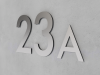 Cyfra/Numer na dom 3D aluminiowy (dibond) / Dibond-Srebrny-Szczotkowany