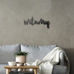 Napis na ścianę z plexi - Witamy