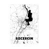 Plakat z mapą Twojego miasta - klasyczna (Szczecin)