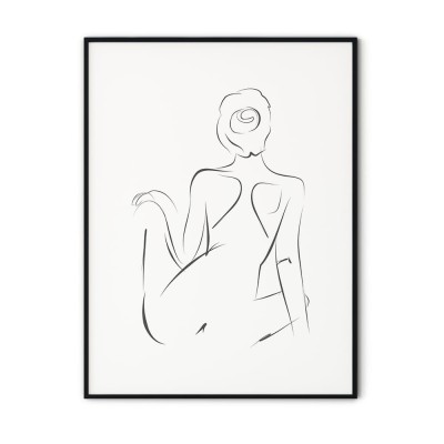 Plakat na ścianę w ramie - Kobieta