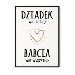 Plakat złoty - Dziadek wie lepiej...