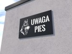 Tabliczka Uwaga pies - I