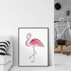Plakat na ścianę w ramie z passe-partout  - Flaming - różowy flaming