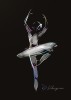 Plakaty metaliczne - Holograficzny plakat - Baletnica- Hologram