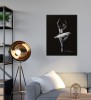 Holograficzny plakat w ramie - Baletnica (plakat holograficzny)