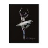 Plakaty metaliczne - Hologramowy plakat w ramie - Baletnica